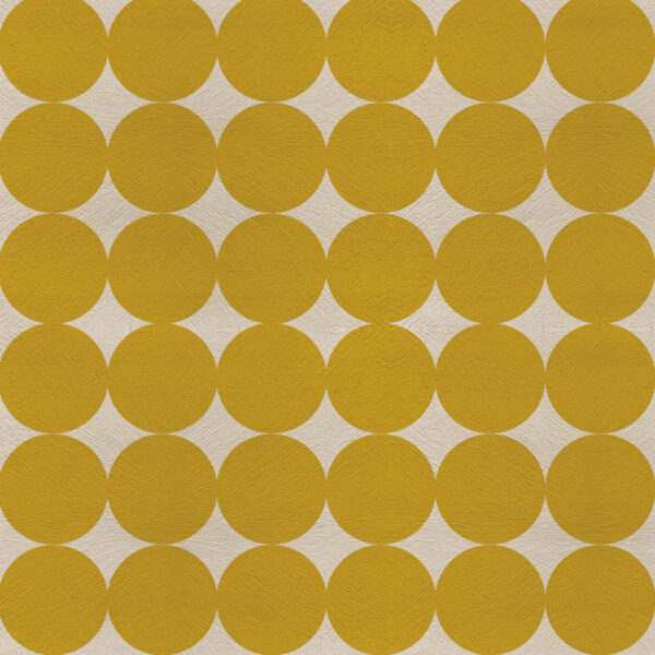 Tecido Estampado bolas amarelas