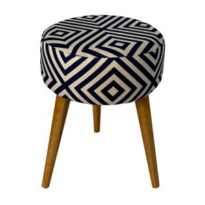 BANQUETA REDONDA HANGAR AZUL